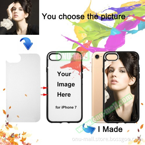 Custom DIY Case Protective Soft TPU Cover for iPhone 7